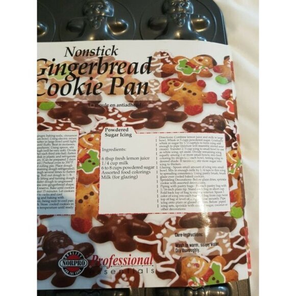 Gingerbread Cookie Molded pan Norpro Gingerbread nonstick - Picture 5 of 6